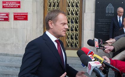 Tusk ze związkowcami w Katowicach