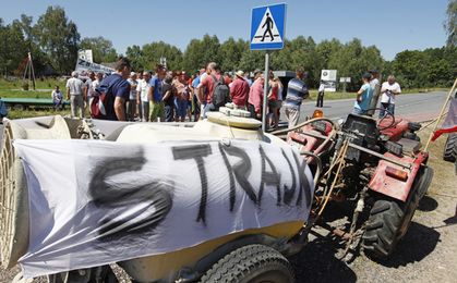 Protesty sadowników przeciwko niskim cenom skupu