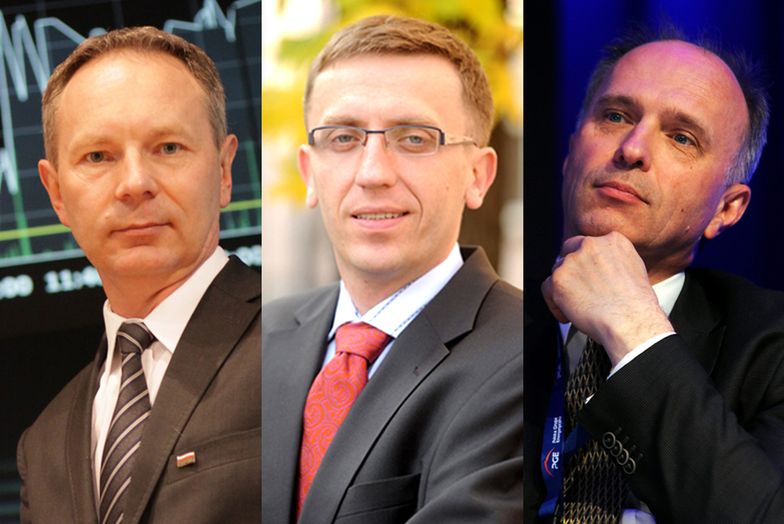 Prezes GPW Adam Maciejewski, Prezes SII Jarosław Dominiak,<br> Przewodniczący KNF Andrzej Jakubiak<br>