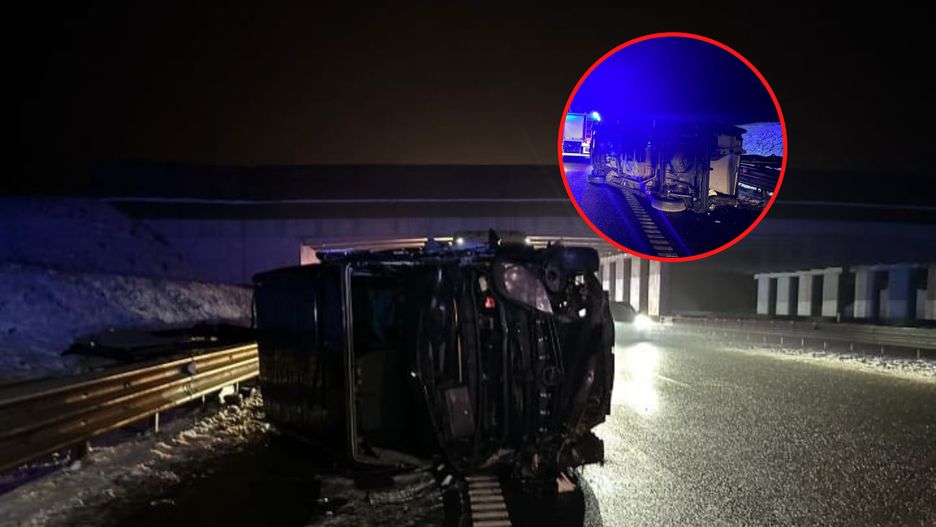 Wypadek w pobliżu Waplewa