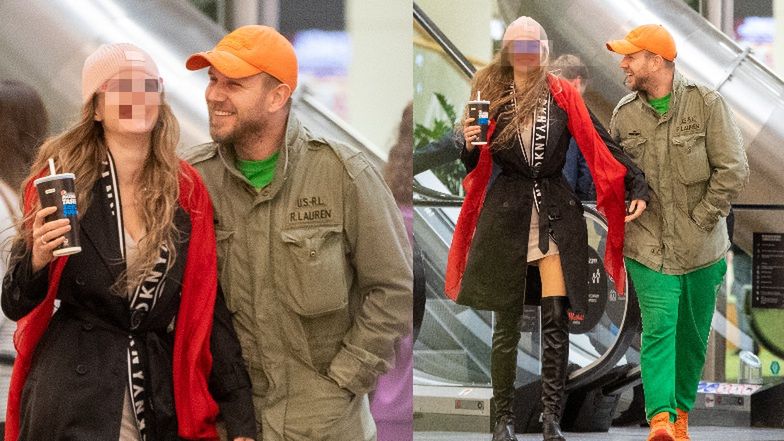 Antek Królikowski z ukochaną w kinie