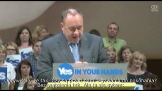 Emocjonalne przemówienie pierwszego ministra Szkocji