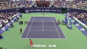 Tenis, WTA Elite Trophy, Zhuhai: T. Bacsinszky – S. Zhang (mecz)