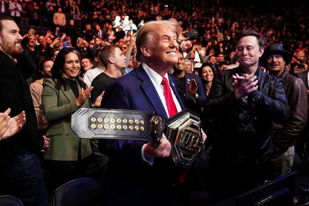 Donald Trump podczas gali UFC 309 w Madison Square Garden. Fot. Chris Unger/Zuffa LLC