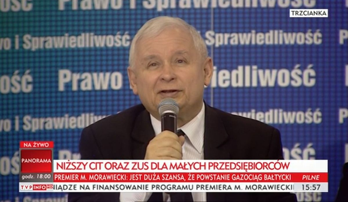 Jarosław Kaczyński uwiódł Trzciankę. Śmiechy, brawa i "sto lat"