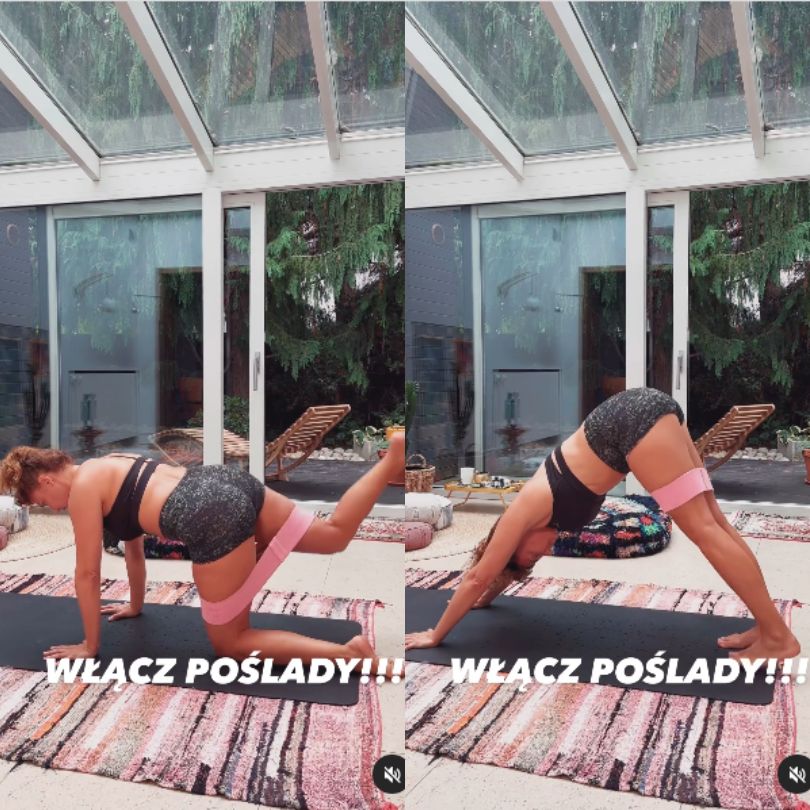 Żona Marcina Prokopa prezentuje ćwiczenia na pośladki