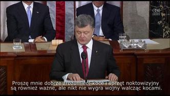 Poroszenko prosi Kongres o wsparcie militarne w walce z prorosyjskimi separatystami