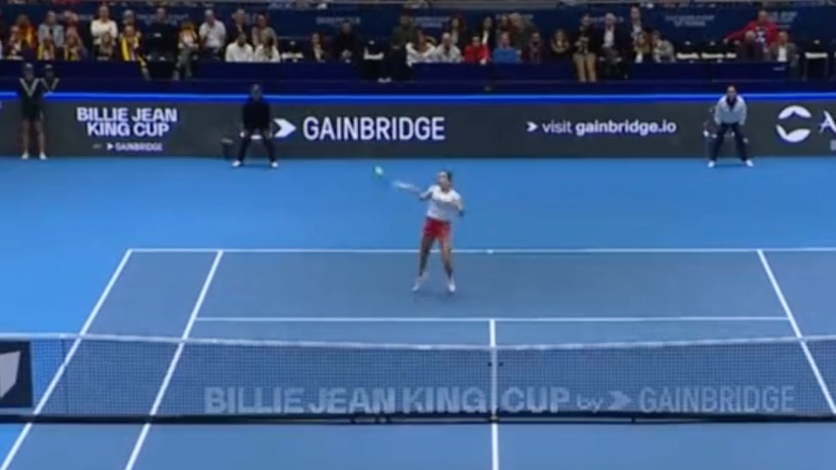 Twitter / Billie Jean King Cup / Na zdjęciu: Katarzyna Kawa