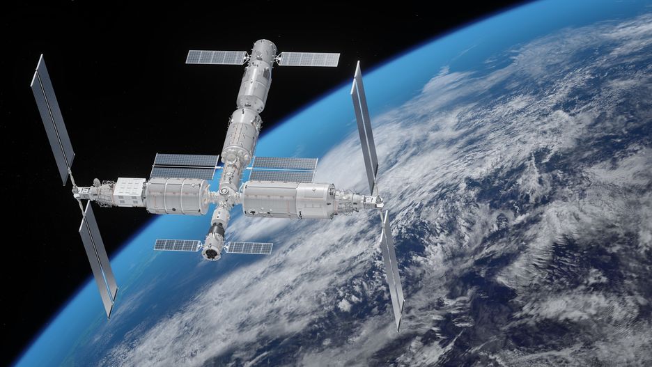 Chinese Space Station in earth orbit
Chinese Space Station Tiangong (meaning Heavenly Palace) orbiting Earth.The space station, expected to be completed around 2022, will operate in the low-Earth orbit at an altitude from 340 km to 450 km for more than 10 years, supporting large-scale scientific, technological and application experiments.The space station Tiangong, will be able to accommodate three astronauts in normal circumstances and up to six during a crew replacement.The station will be a T shape with the core module at the center and a lab capsule on each side.Maps used for the octane render (https://visibleearth.nasa.gov/images/57747/blue-marble-clouds).
xia yuan