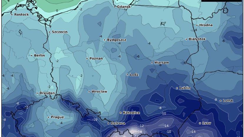 Alert IMGW. Siarczysty mróz w pięciu województwach