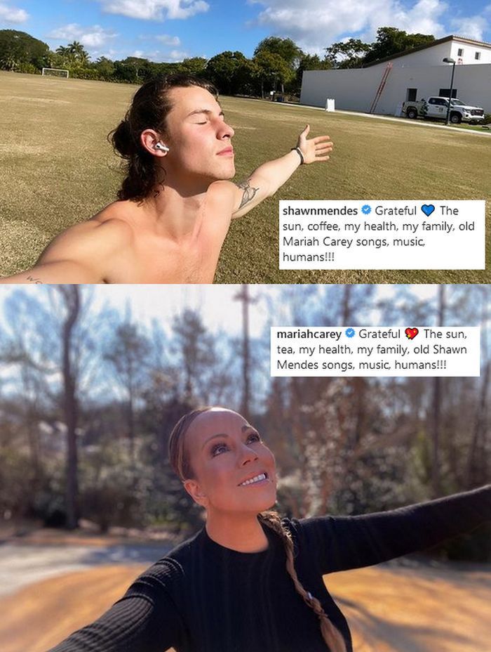 Mariah Carey odpowiada na post Shawna Mendesa