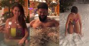 Ostrzegamy! Roznegliżowani Maja i Krzysztof Rutkowscy byczą się w góralskim jacuzzi. Romantycznie? (FOTO)