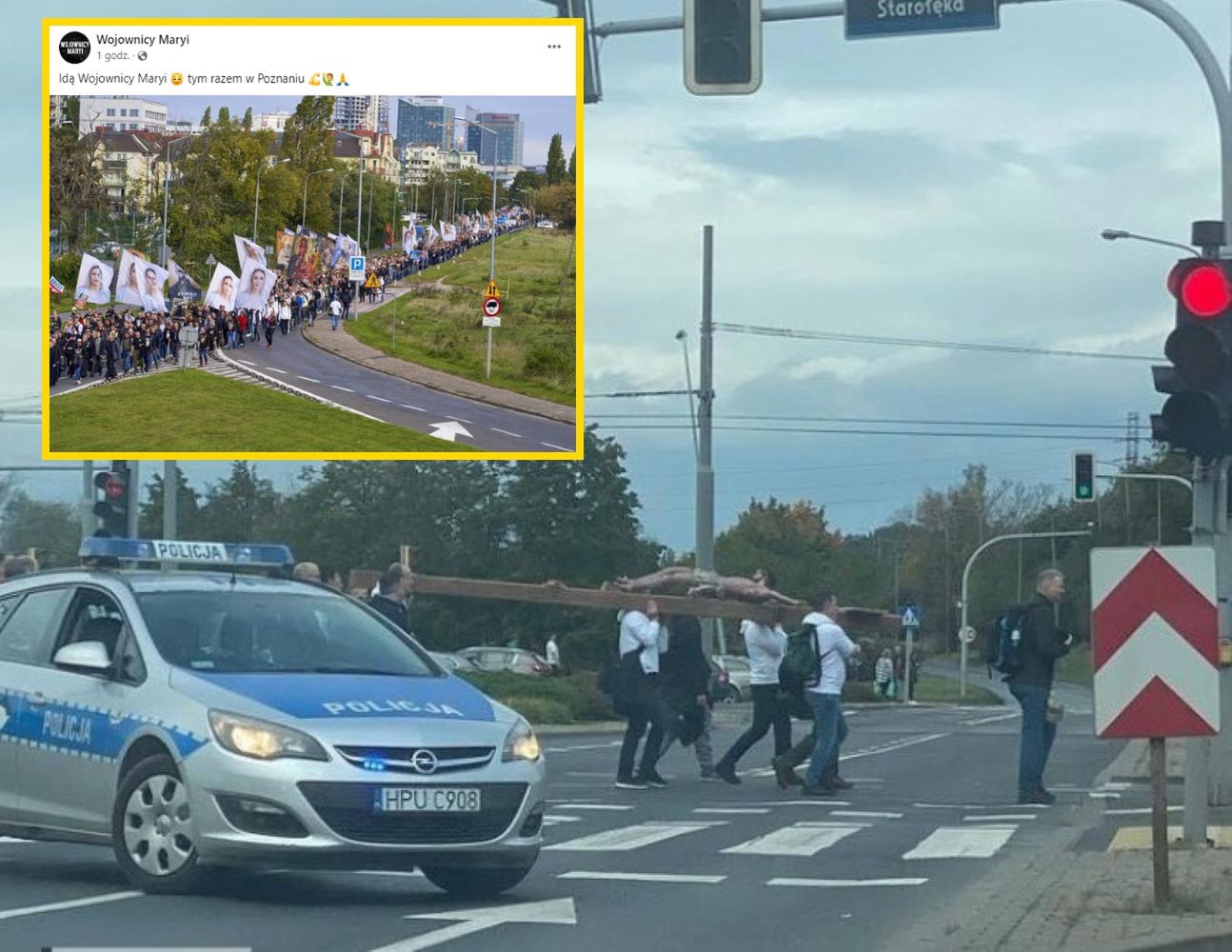 Wojownicy Maryi ruszyli na Poznań. "Brak słów"