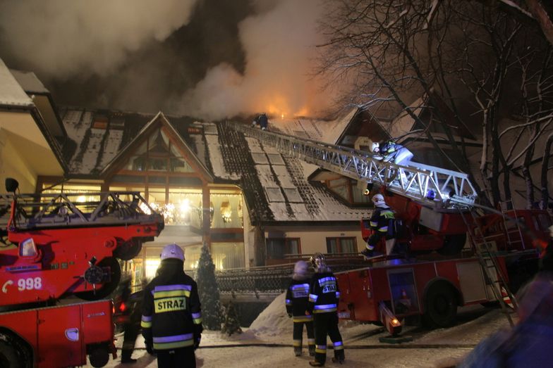 Pożar hotelu w Zakopanem. Nieoficjalna przyczyna to...