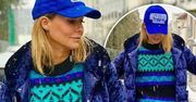 Małgorzata Rozenek wystylizowana jak Smerfetka! Kurtka i czapka boskie, ale to spodnie robią furorę!