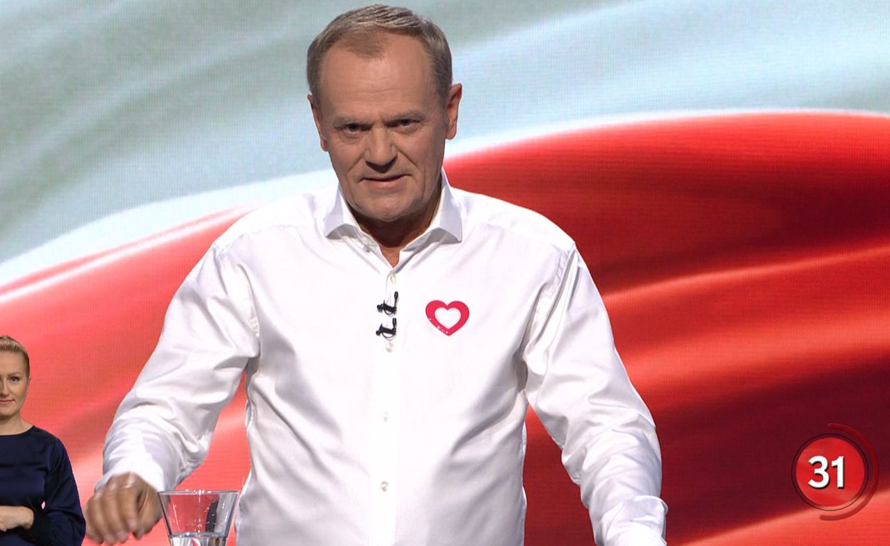 Donald Tusk w TVP