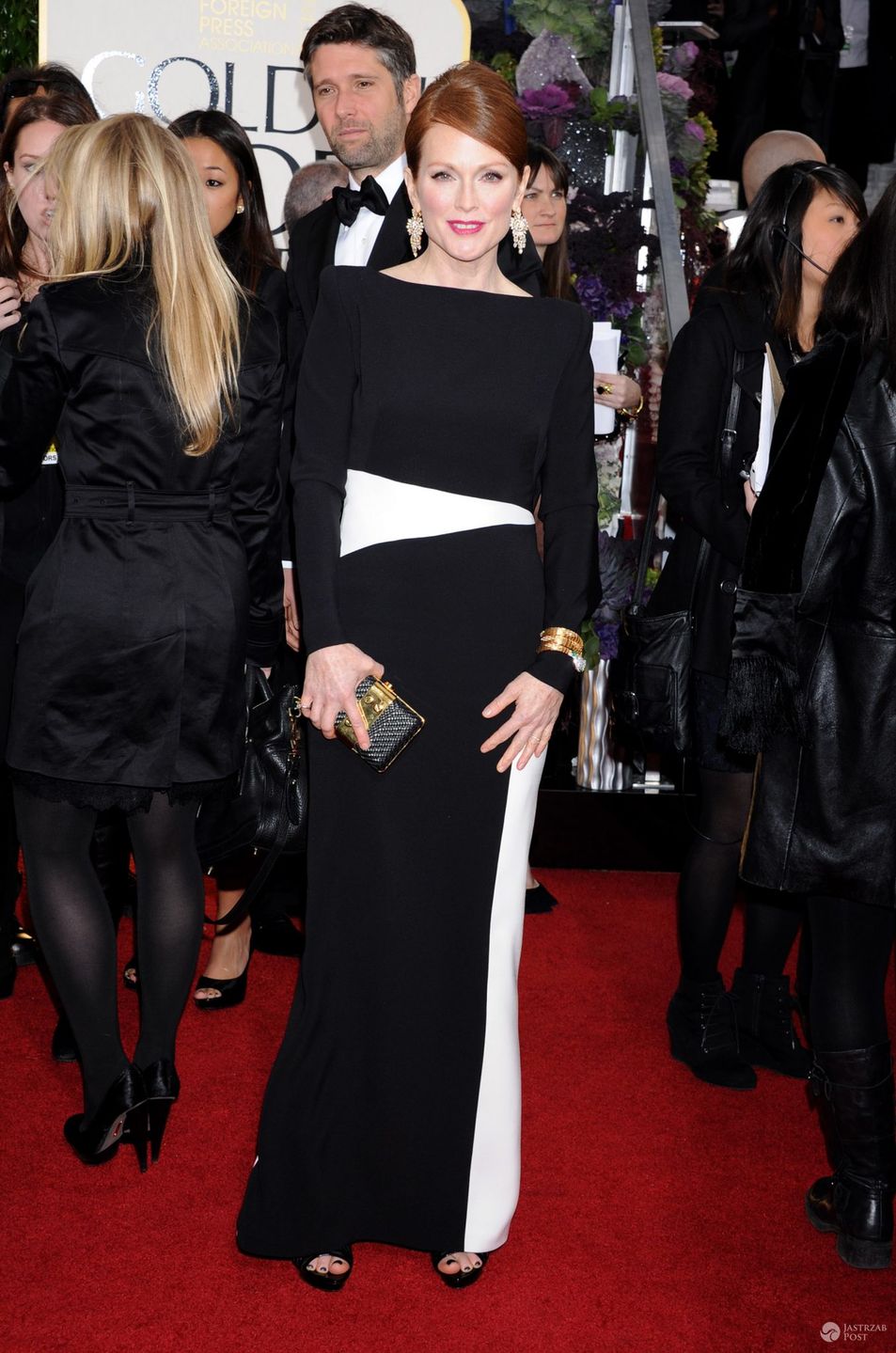 Kreacja: Tom Ford. Julianne Moore, Złote Globy 2013 (fot. ONS)