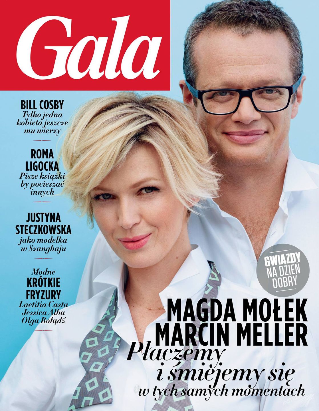 Magda Mołek i Marcin Meller na okładce Gali - wrzesień 2015