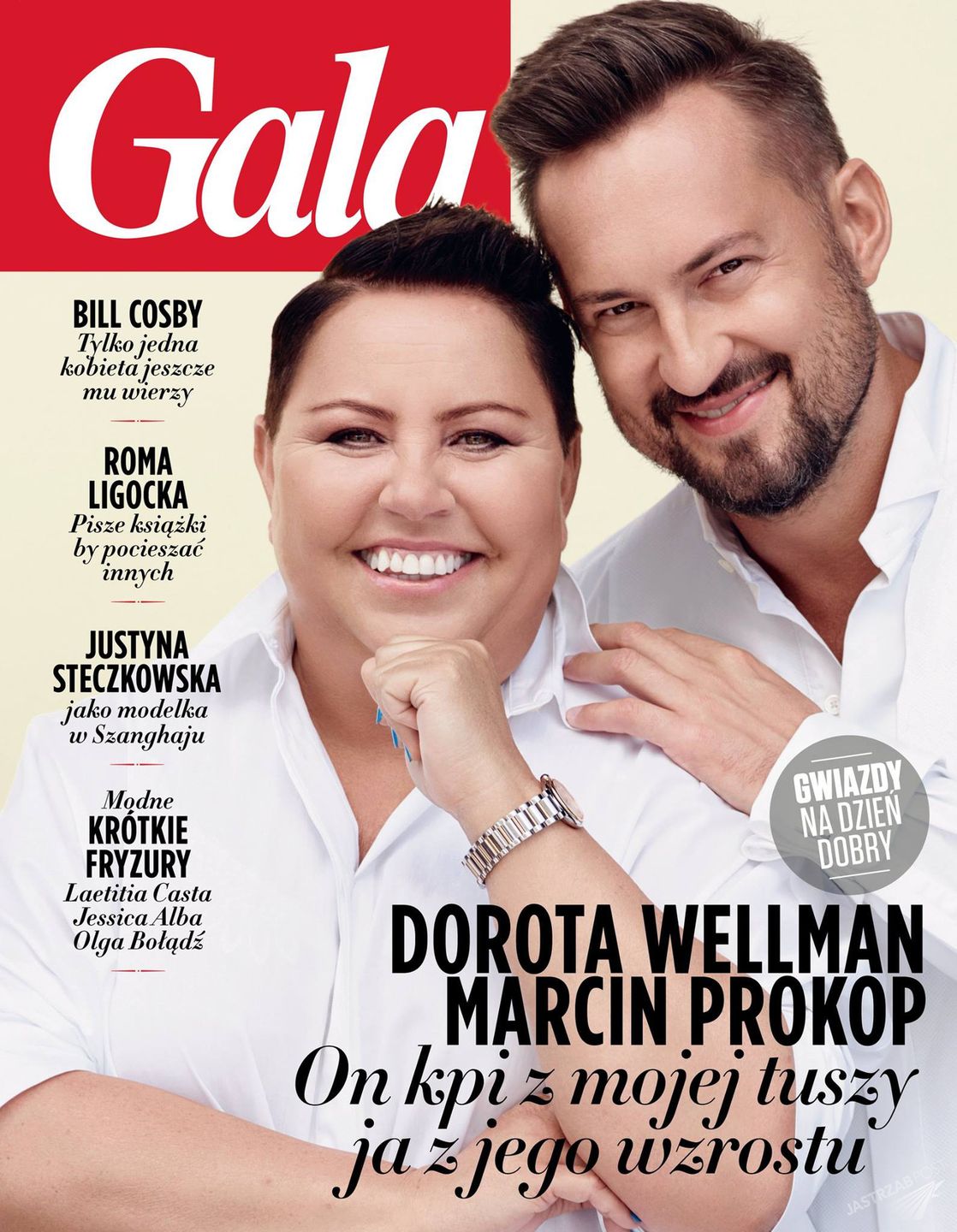 Marcin Prokop i Dorota Wellman na okładce Gali - wrzesień 2015