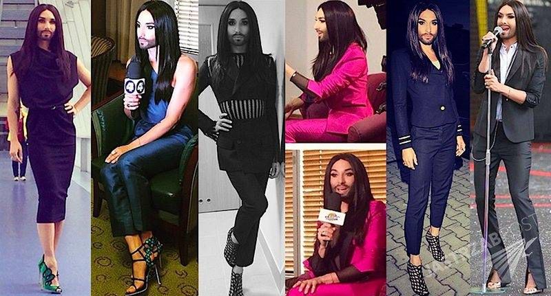 Conchita Wurst w Polsce co miała na sobie? Wszystkie stylizacje Conchity Wurst