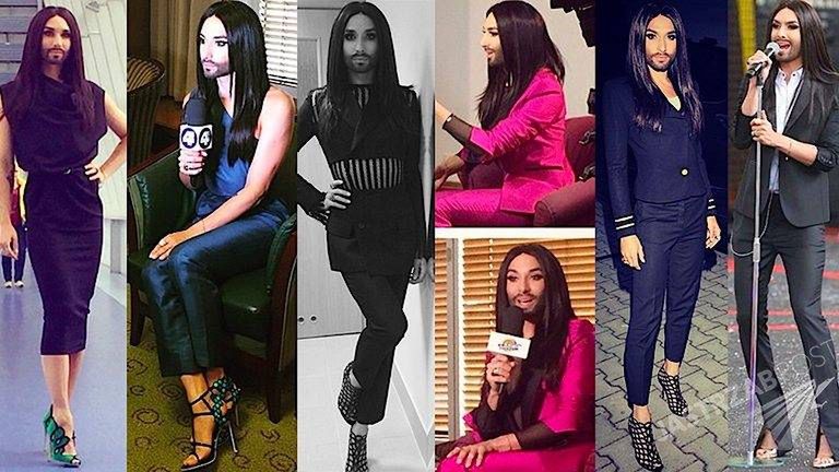 Conchita Wurst w Polsce co miała na sobie? Wszystkie stylizacje Conchity Wurst