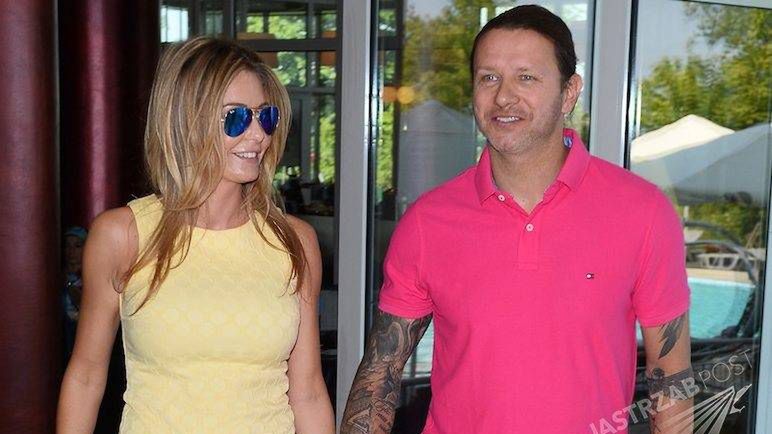 Małgorzata Rozenek na festiwalu w Międzyzdrojach z Radosławem Majdanem