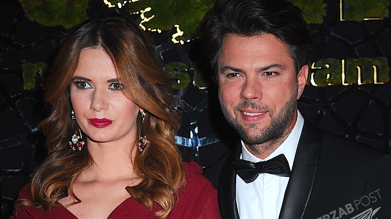 Karolina Malinowska i Olivier Janiak na balu TVN 2015