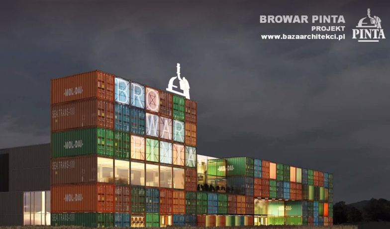 Kontenery sprawią, że budynek będzie przyciągał wzrok