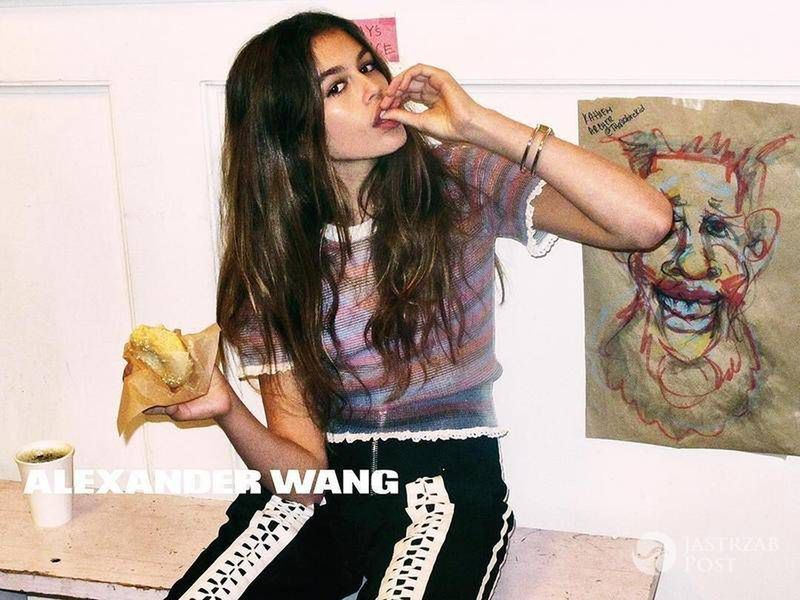 Kaia Gerber w kampanii Alexander Wang wiosna-lato 2016