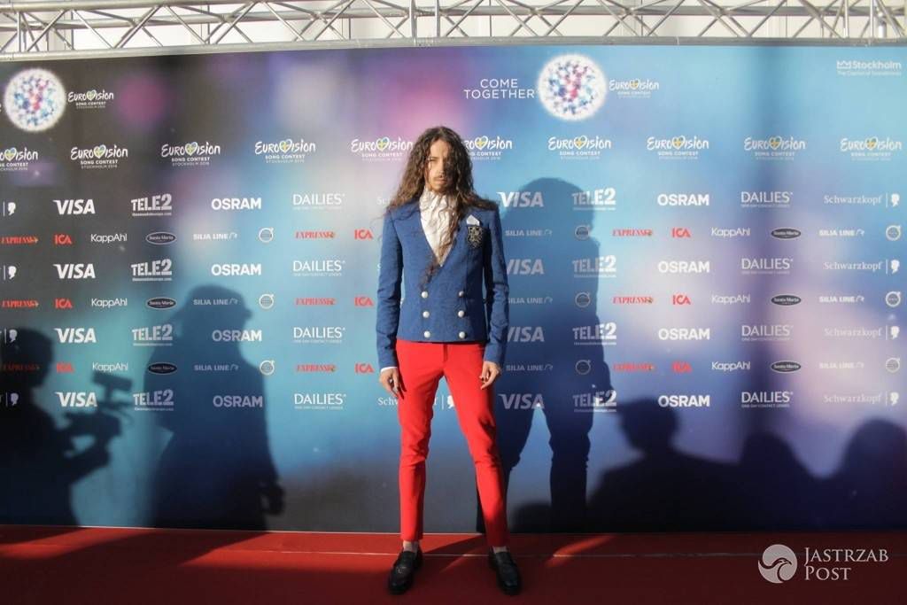 Michał Szpak na ceremonii otwarcia Eurowizji 2016