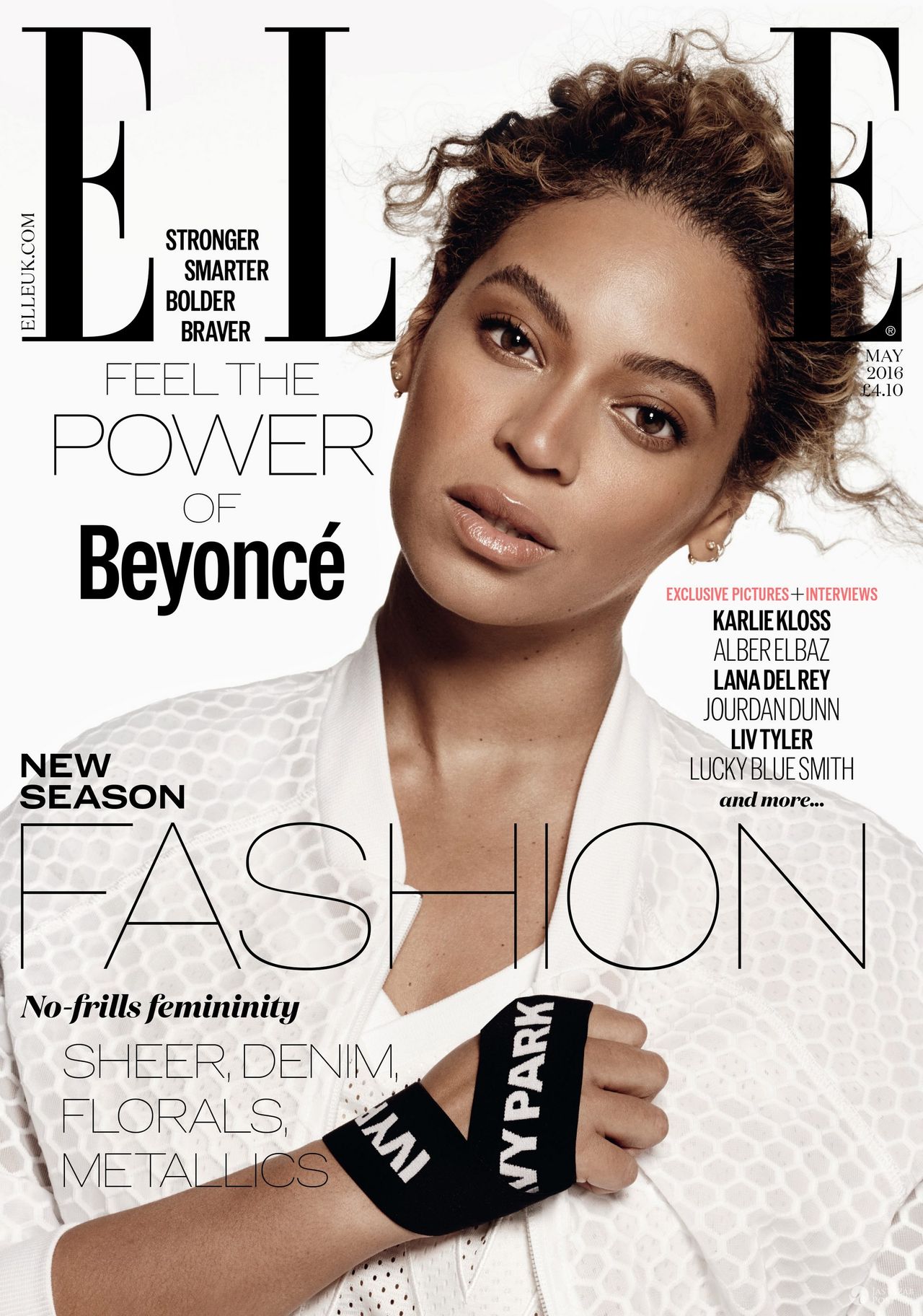 Beyonce na okładce brytyjskiego wydania "Elle", maj 2016