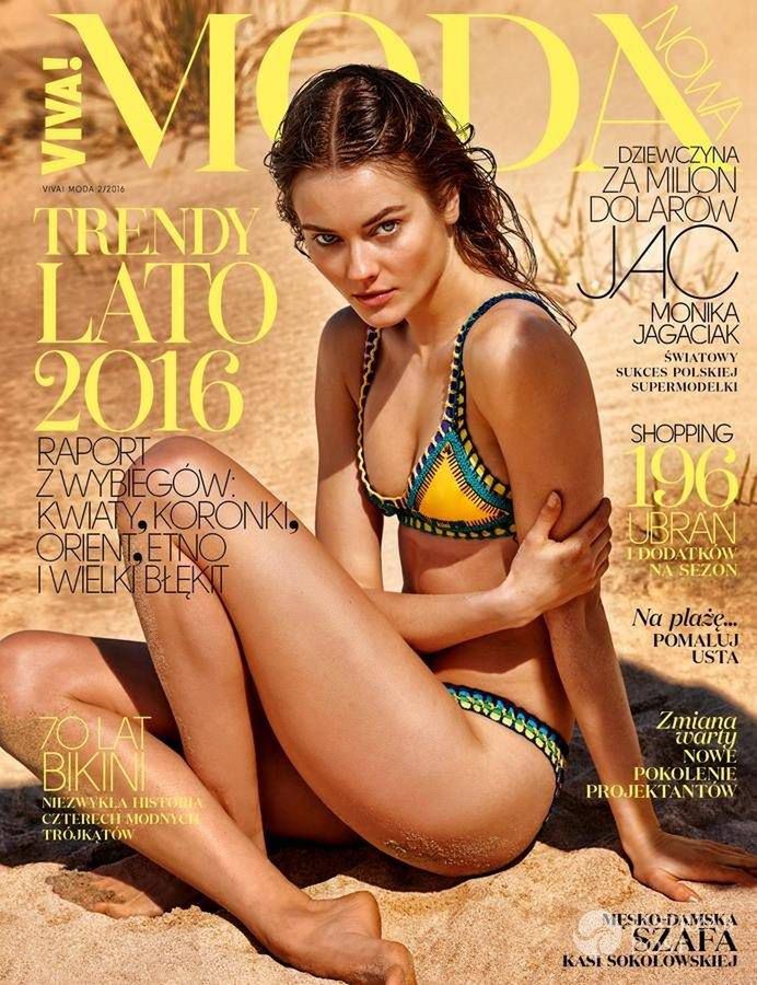 Monika Jac Jagaciak na okładce "Viva! Moda" (nr 2/2016)