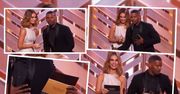 Jamie Foxx parodiuje wpadkę Steve'a Harvey'a z Miss Universe podczas Złotych Globów 2016