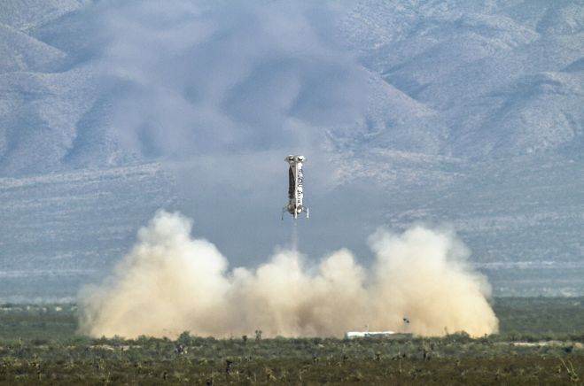 Blue Origin celowo niszczy swoja historyczną rakietę - transmisja