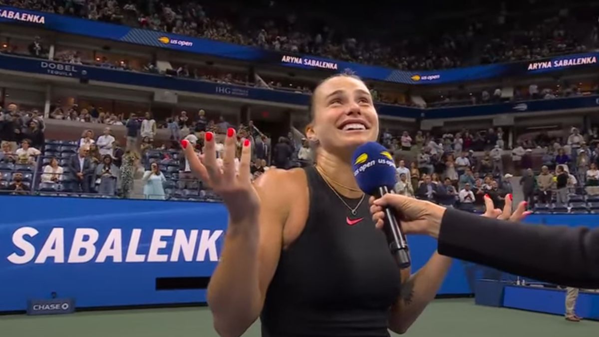 Zdjęcie okładkowe artykułu: Twitter / x.com/usopen / Aryna Sabalenka po awansie do półfinału US Open