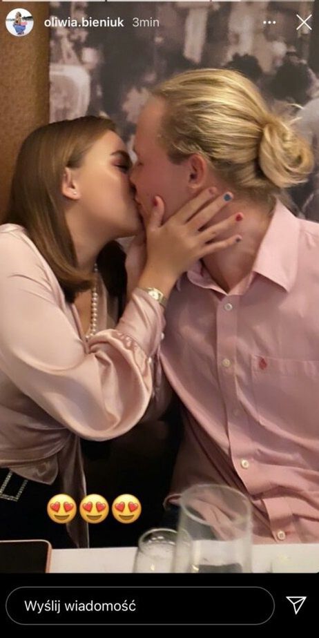 Oliwia Bieniuk ze swoim chłopakiem