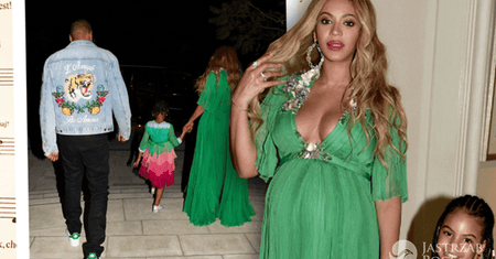 Piękna Beyonce pokazuje spory już brzuch w pięknej kreacji na imprezie