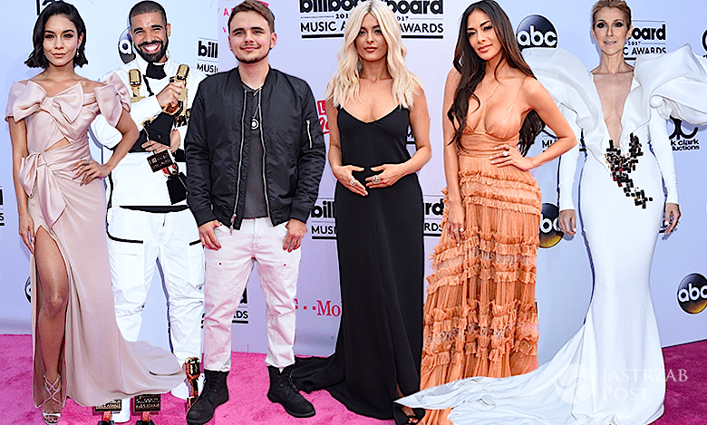 Kreacje gwiazd na gali Billboard 2017: Celine Dion, Bebe Rexha, Drake, Nicole Scherzinger