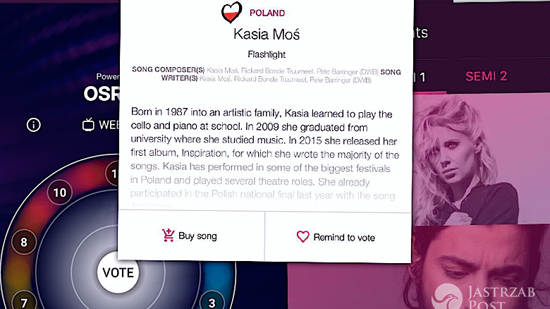 Aplikacja do głosowania na Eurowizji 2017