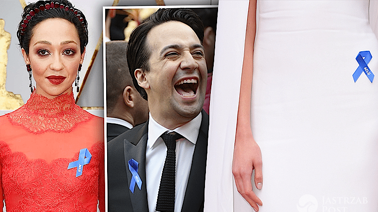 niebieska wstążka Oscary 2017 kreacje