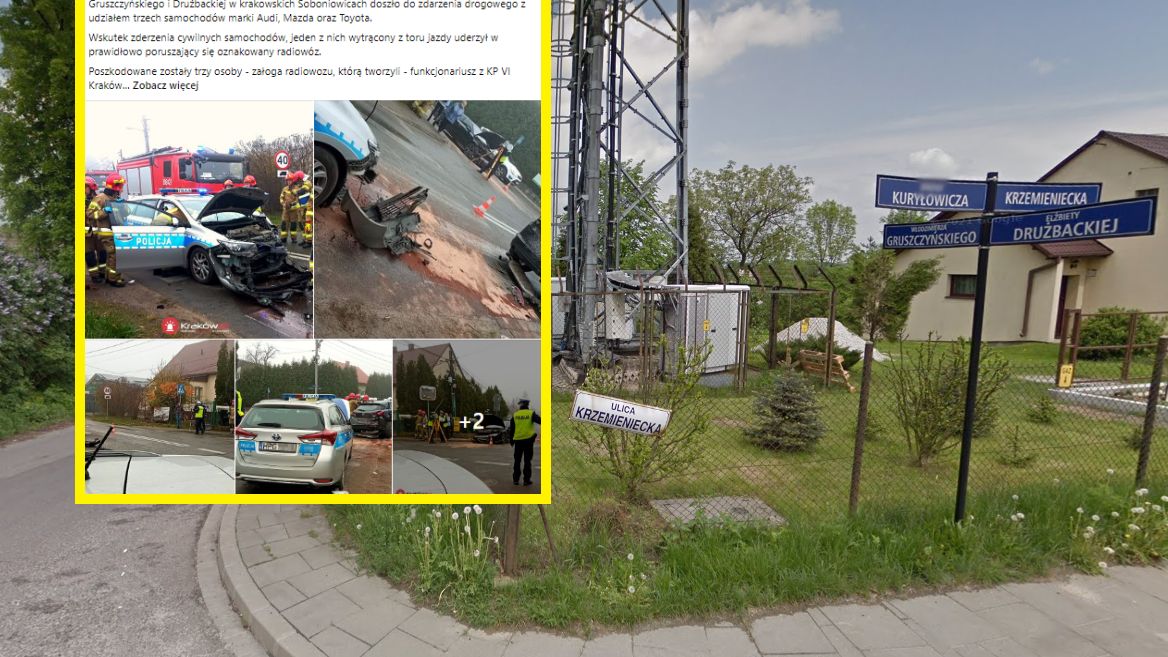 W wypadku uczestniczył radiowóz 