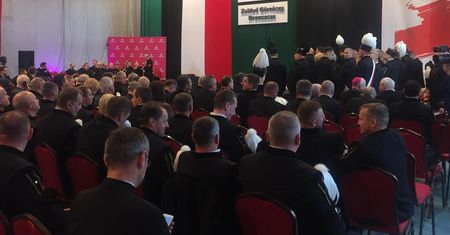 Andrzej Duda w Brzeszczach na Barbórce grupy Tauron