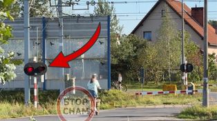 Dzieci na hulajnogach wjechały na tory. Przerażające nagranie