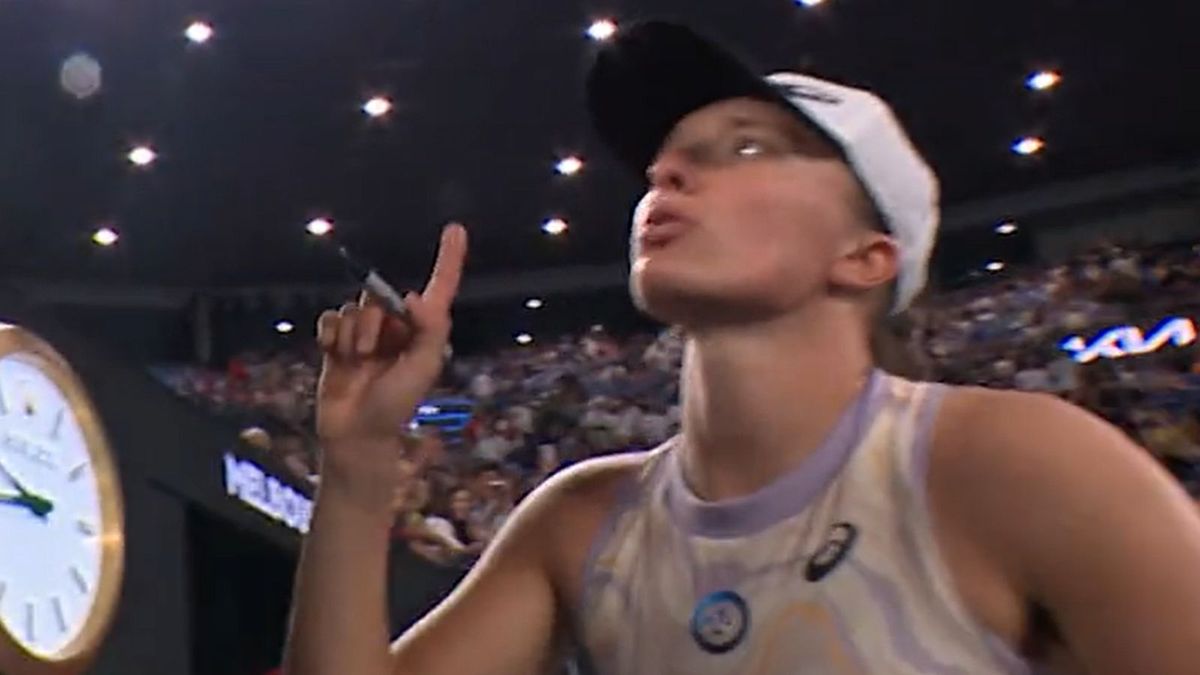 Twitter / Eurosport / Na zdjęciu: Iga Świątek