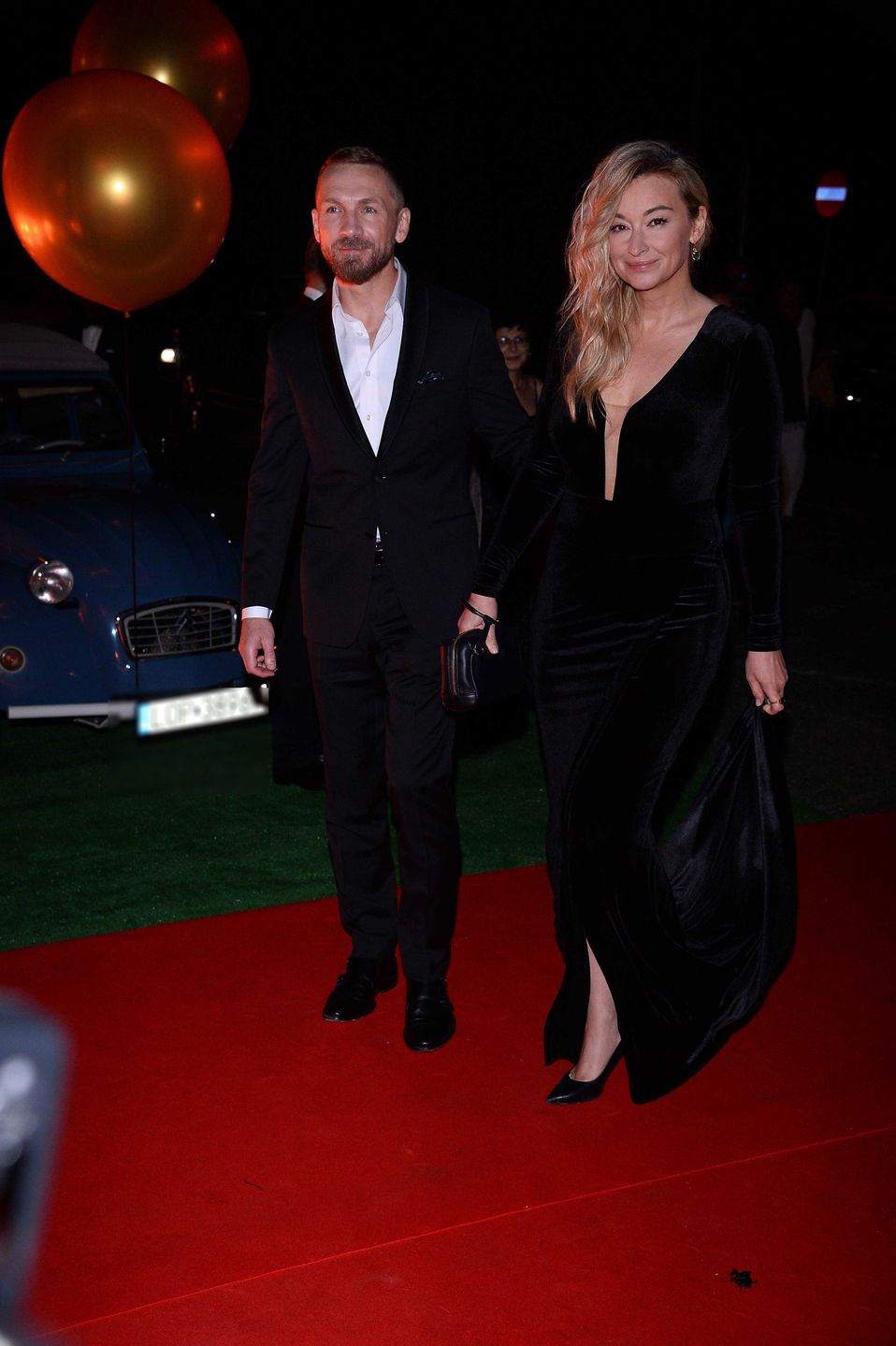 Martyna Wojciechowska i Przemek Kossakowski w drodze na Bal TVN 2019