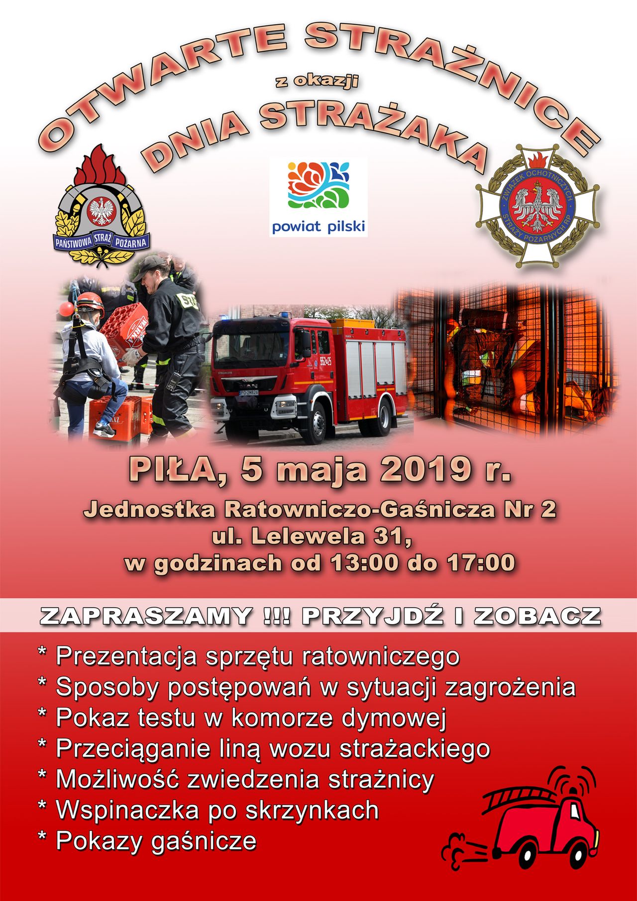 Strażacy zapraszają do siebie 5 maja