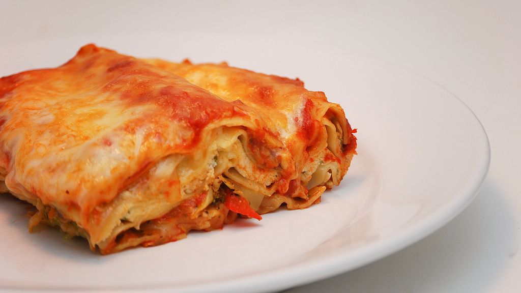 Mrożona lasagne z serem