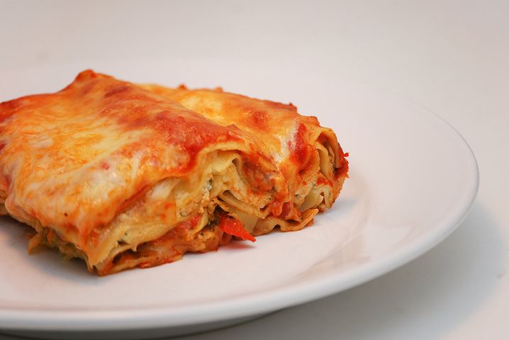 Mrożona lasagne z serem