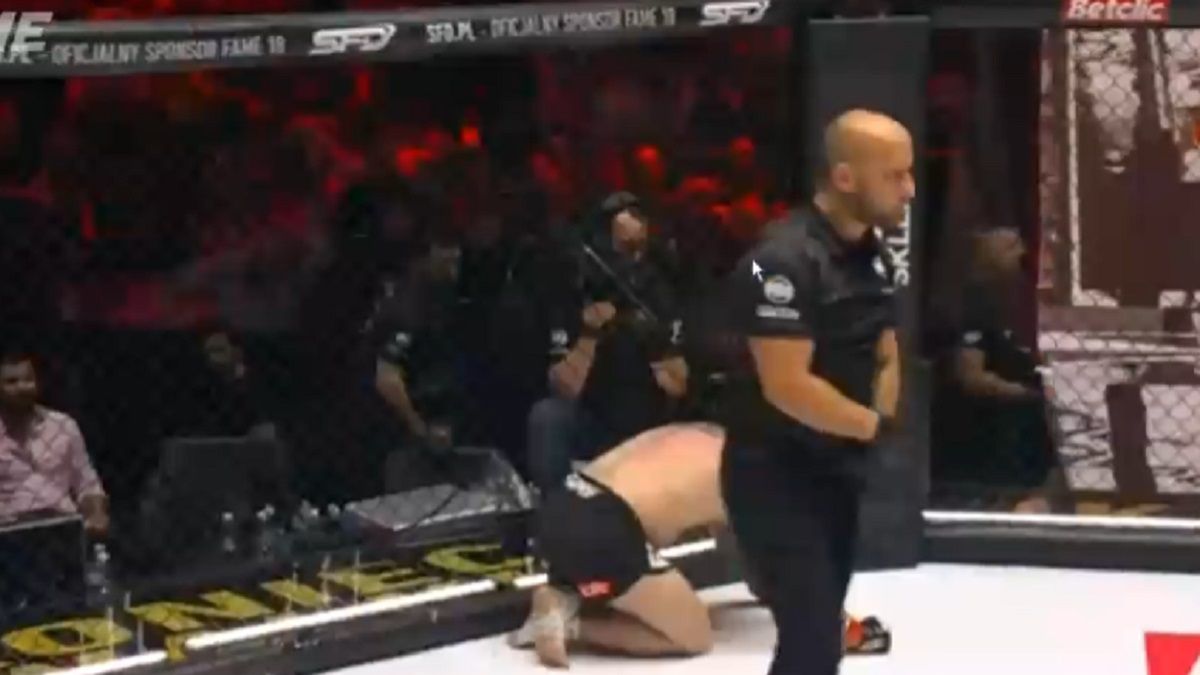  / Piotr Szeliga leżał na macie raz za razem