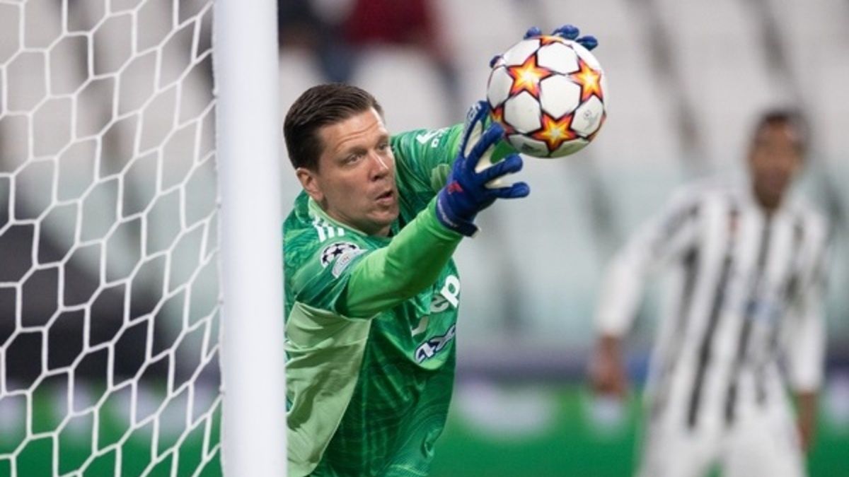 Wojciech Szczęsny w meczu Ligi Mistrzów